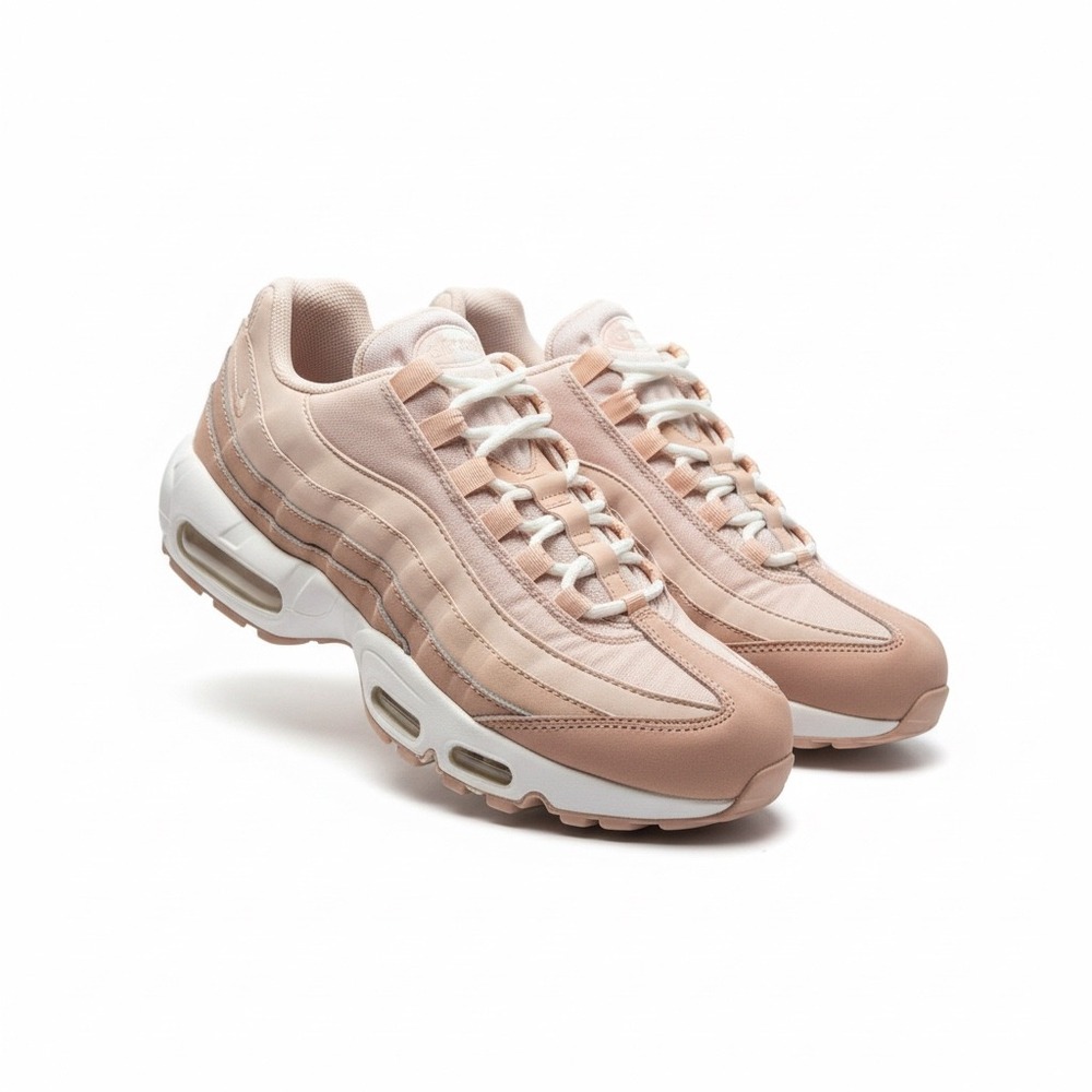 Nike‎ Air Max 95 SE Women 9 Pink White Running Casual Sneakers Retro